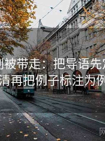 秀人网别被带走：把导语先定调了吗写清再把例子标注为例子